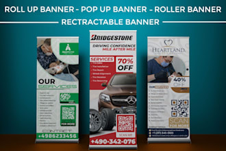design modern medical dental event rollup roller retractable outdoor banner 6hrs