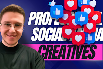 design social media posts banner ads copy for instagram facebook linkedin tiktok