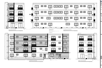 be an architect, do architectural and construction drawing, 2d house floor plan