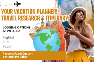 develop and design your detailed travel itinerary