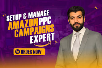 setup manage and optimize your amazon PPC campaigns, amazon fba ppc ads campaign
