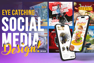 do social media post design, facebook ads design, ad creative, ad image