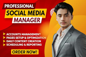 manage facebook, instagram, and tiktok pages with high quality content