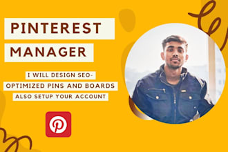 setup, optimize and do pinterest marketing, pins and boards