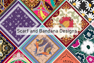 create customized scarf and bandana designs for you