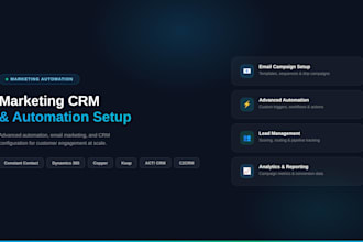 setup constant contact advanced automation c2crm dynamic 365 copper keap act crm