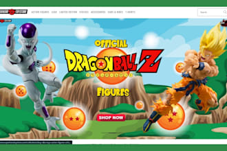 build pokemon toys website, anime toys shopify store, funko pop, figures store