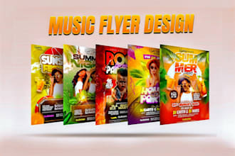 did catchy educational, business, food, medical, event flyer music flyer
