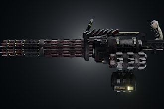 create a high quality gun 3d model for you