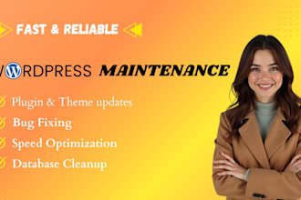 do wordpress maintenance, website support and help