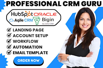 setup oracle crm sugar agile crm zoho bigin dubsado hubspot gohighlevel workflow