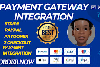 integrate stripe,paypal,square payment gateway with woocommerce