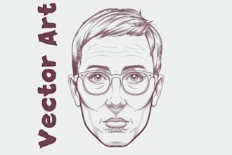 do vector illustration, vector art, vector tracing, redraw vector logo design