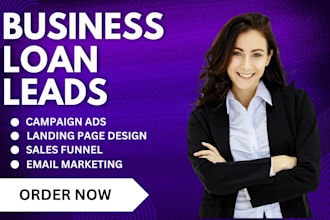 be your ads expert for mca leads, business loan leads, design mca website