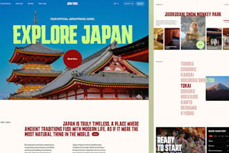 design travel agency website, tour and travel agency website, tourism website