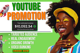 do organic youtube channel video promotion for channel growth and monetization