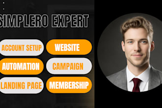 setup simplero website simplero campaign simplero   automation membership course