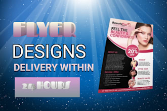 do a professional beauty salon flyer