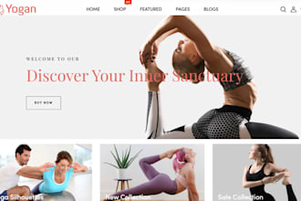 design yoga shopify store yoya mat health and fitness weight loss website