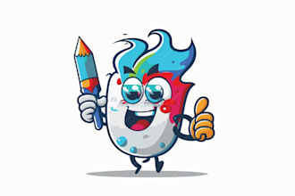 make crucial top notch printing mascot logo