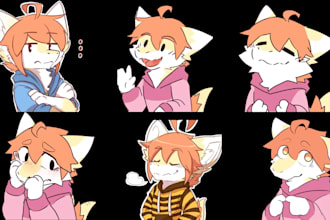 draw animated telegram stickers whatapp emoji sub badges gif furry stickers