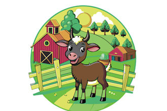 make spectacular unique cartoon agriculture logo