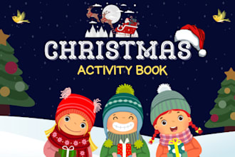 design christmas amazon kids coloring book, activity book