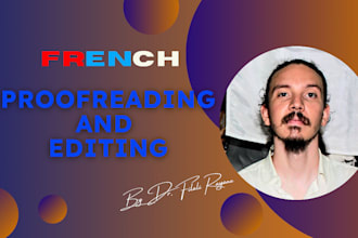 proofread then correct your french texts, native speaker