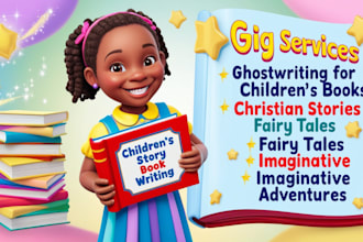 ghost write children book children story book christain story book ebook writer