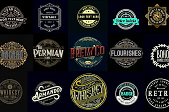design vintage logo badge label patch emblem sticker stamp