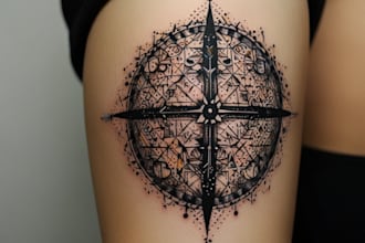 create a dot work tattoo piece for you