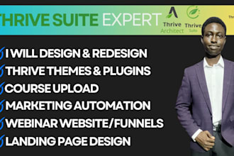 use thrive, suite, architect, thrive themes, build website, landing page, funnel