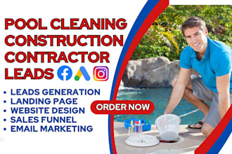 generate swimming pool leads pool cleaning pool service pool construction leads