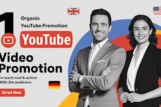 do USA, german, dutch youtube video promotion organic channel promotion