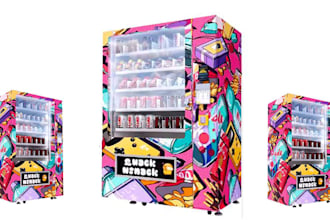 profession  atm coffee ,vending machine wraps for your brand