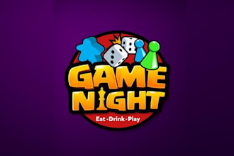 design fun board game cafe logo