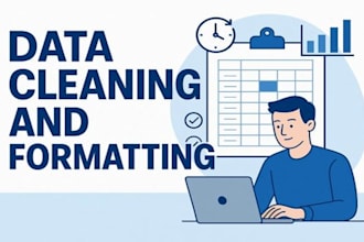 clean, format, merge, split excel data