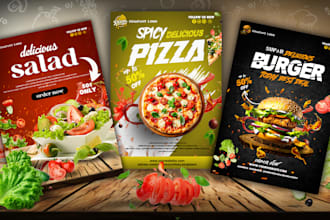 design a custom food poster for your restaurant to enhance your brand