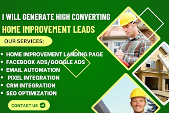 generate home improvement leads, home renovation leads, home decor leads