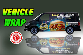 design professional vehicle wrap design, car wrap design, van wrap design