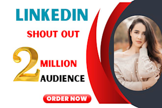 shoutout your content with 2million linkedin audience, share, promote, marketing