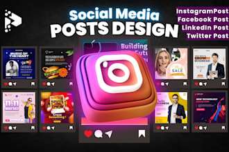instagram post, facebook post, linkedin post, canva poster