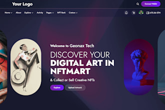 build nft minting website, marketplace, or web3 app with smart contracts