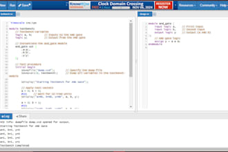 design verilog code on eda playground