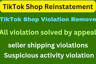 write an appeal for your tiktok shop violation , tiktok shop reinstatement
