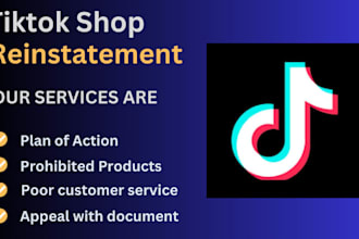reinstate your tiktok shop , tiktok shop reinstatement and remove violations