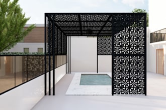design your garden, backyard, terrace ,realistic landscape