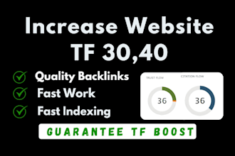 increase majestic trust flow 30 plus