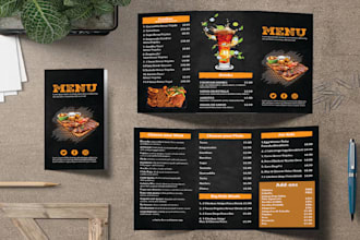 design an amazing and unique restaurant food menu