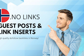 do norwegian guest posts and niche edit backlinks on my norwegian sites
